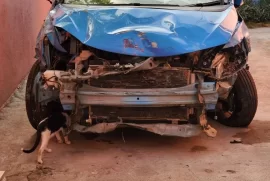 crash honda fit hybrid