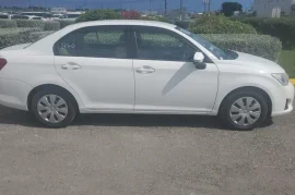 Newly imported white Toyota Axio